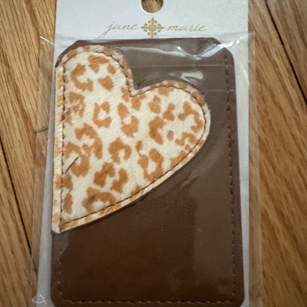 Heart phone card holder NEW